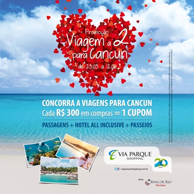 Via Parque sorteia viagem para Cancún
