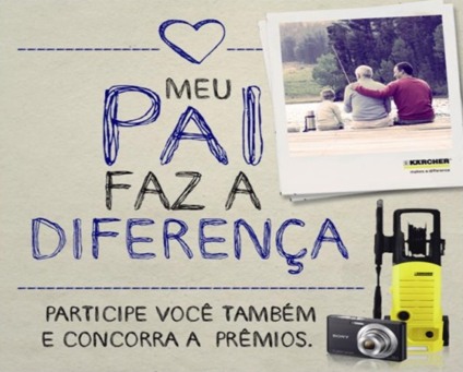 Ação promo da empresa Kärcher presenteia pais