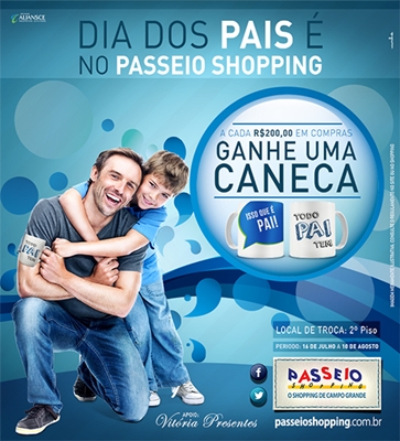 Passeio realiza ação promocional para o Dia dos Pais