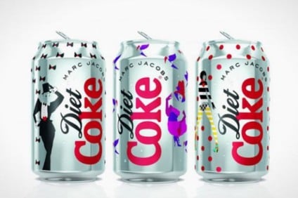 Marc Jacobs "veste" as novas embalagens de Diet Coke
