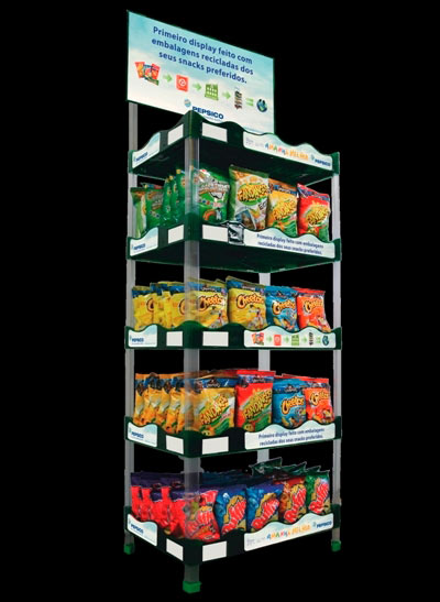 PepsiCo do Brasil lança primeiro display 100 % reciclado