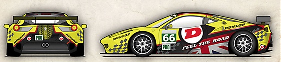 Dunlop convida artistas para pintar Ferrari de competição