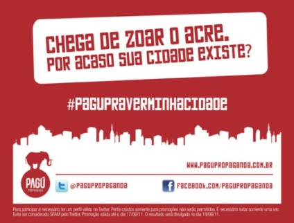 Pagú faz promo para provar que o Acre existe