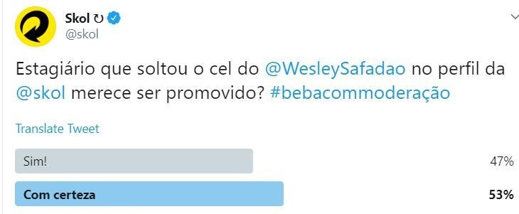 estagiário skol