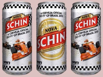Nova Schin personaliza latas para o GP Brasil de F1
