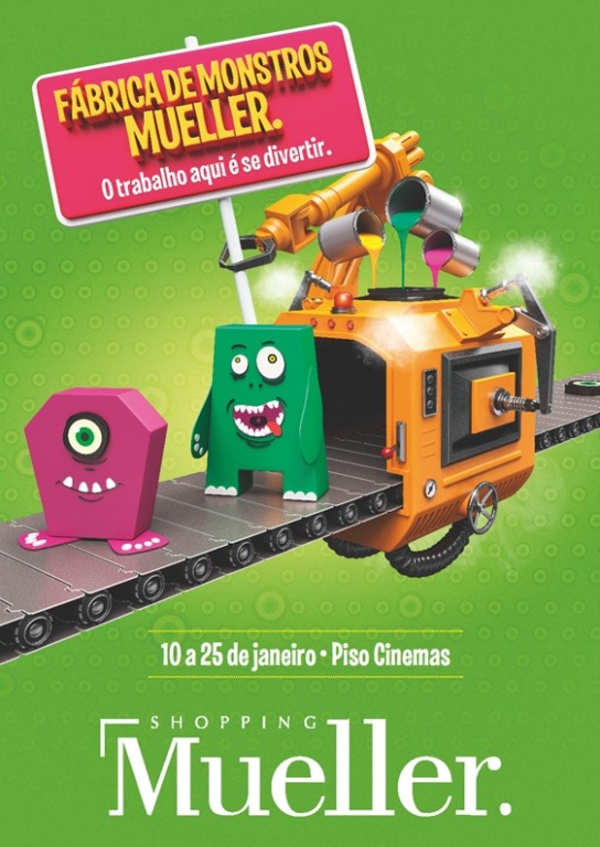 Fábrica de Monstros é novidade no Shopping Mueller
