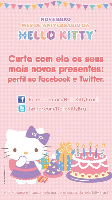 Hello Kitty agora tem fan page brasileira