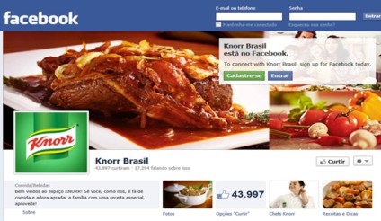 Knorr cria fan page para brasileiros