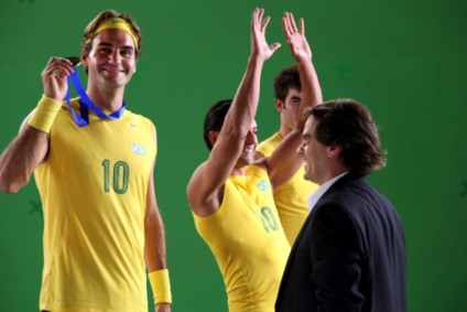 Roger Federer vira brasileiro na promo da Gillette