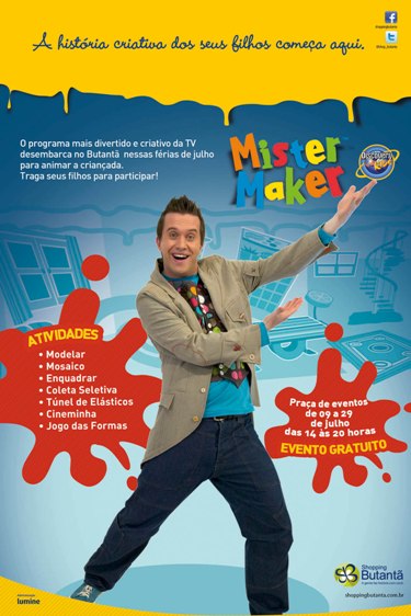 Mister Maker nas férias do Butantã
