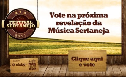 Tem início votação do Festival Sertanejo da Clube FM