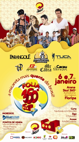 Folia 360º é diversão garantida no verão de Floripa