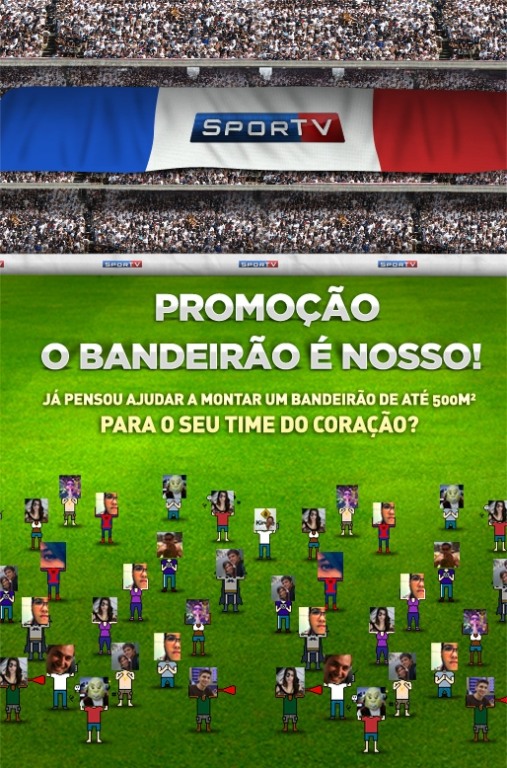 SporTV dá bandeirão à torcida mais fanática