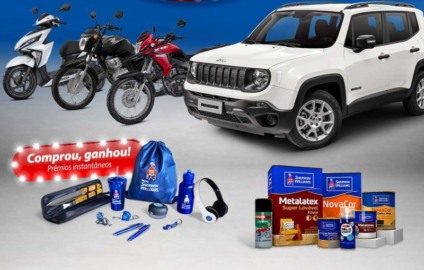 Compra premiada na ação promo da Sherwin-Williams