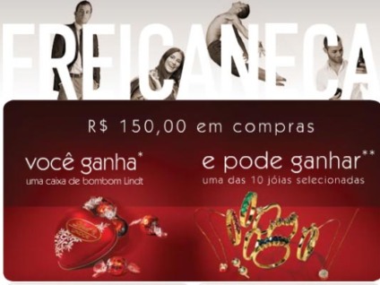 Na promo do Frei Caneca "mãe tem mais valor"
