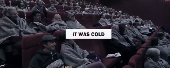 Agência mistura cinema e frio para alertar pessoas