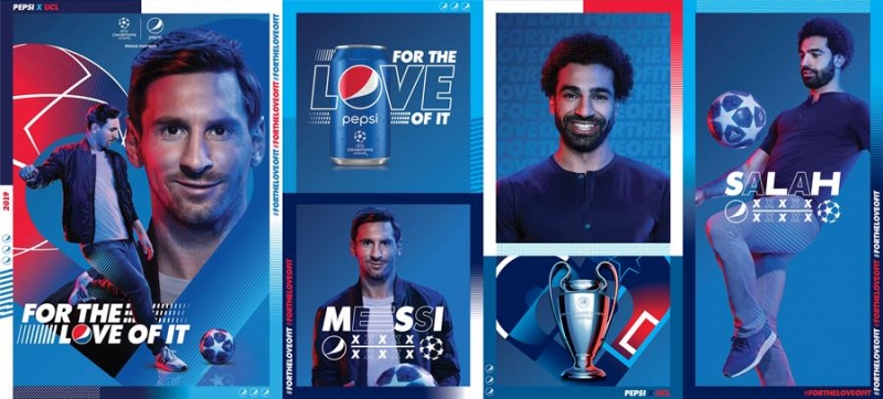 Pepsi coloca Messi e Salah para duelar Pepsi coloca Messi e Salah para duelar