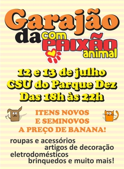 Evento em Manaus terá renda revertida para animais