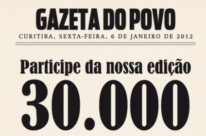 Edição da Gazeta do Povo terá participação dos leitores
