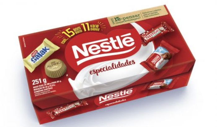 Caixa ‘Especialidades Nestlé’ elimina o plástico da embalagem externa Caixa ‘Especialidades Nestlé’ elimina o plástico da embalagem externa