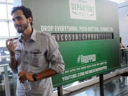 Passageiros voam para destino desconhecido com a Heineken