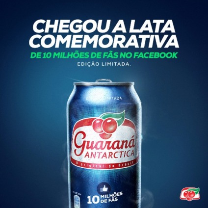 Guaraná Antarctica muda a cor de lata e faz promo