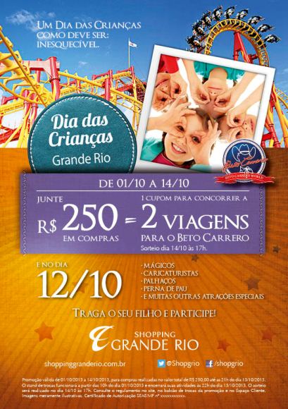Grande Rio sorteia viagem para Beto Carrero World