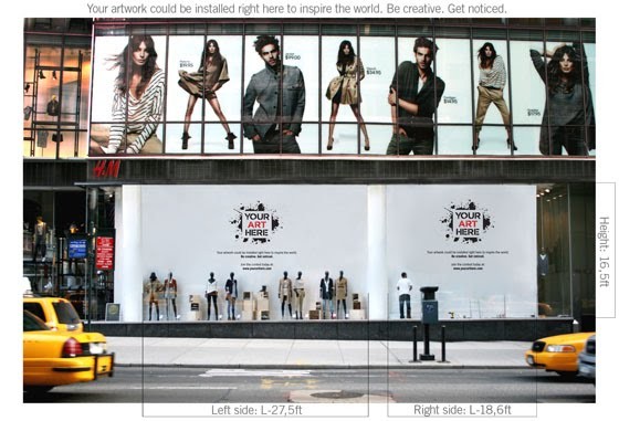 H&M deixa vitrina nas mãos de clientes