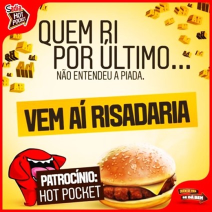 Hot Pocket Sadia é parceira do Risadaria