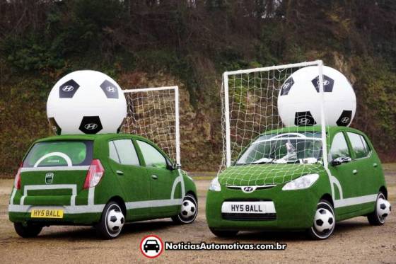 Hyundai estiliza carro para Copa do Mundo