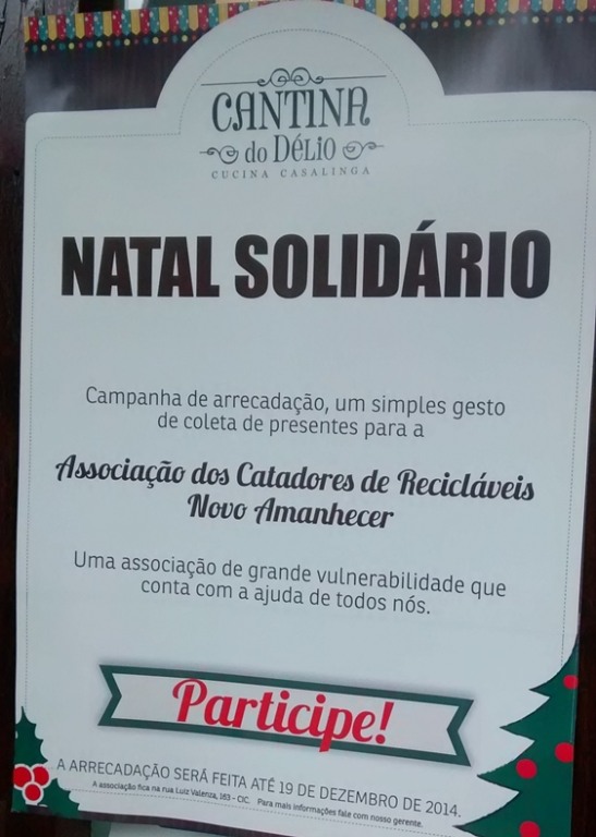 Rede Canabrava promove arrecadação de presentes