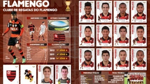 Flamengo e Panini lançam álbum de figurinhas