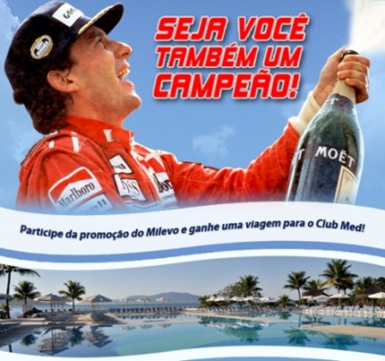 Ação promo para ativar filme Senna