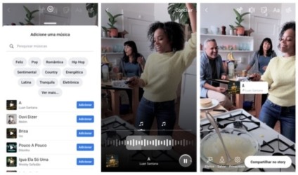 Instagram e Facebook terão ferramentas de música