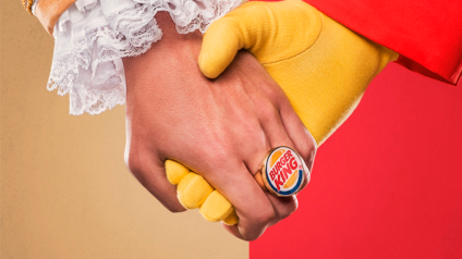 Burger King manda seus clientes para o McDonald's
