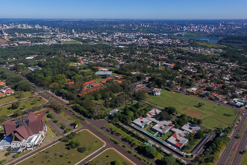 Foz do Iguaçu/PR – Vista aérea da região da Vila A. foto Kiko Sierich