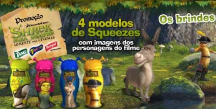 Kraft com brinde do Shrek no PDV