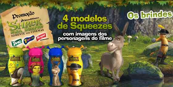 Kraft com brinde do Shrek no PDV