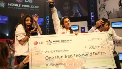 Brasileiros em terceiro no LG Mobile Worldcup
