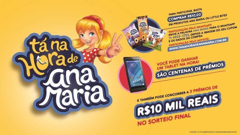 Promo da Ana Maria terá prêmio de até R$ 10 mil