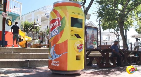 Vending machine aceita alta temperatura como pagamento