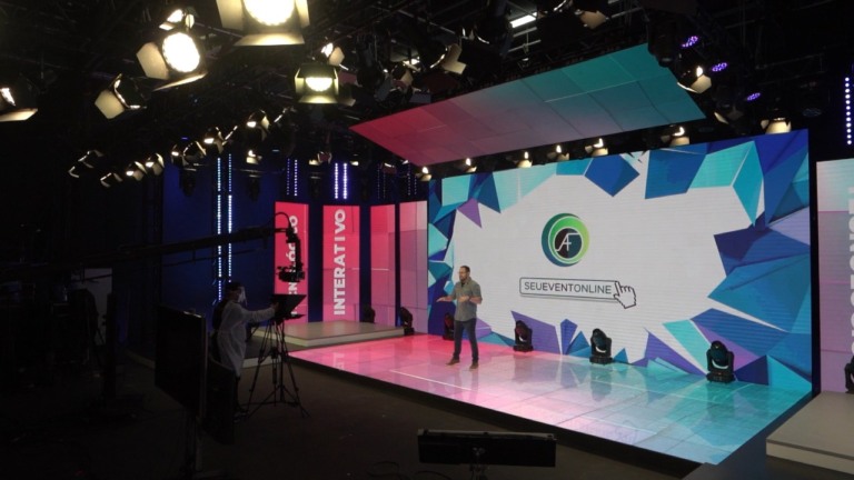 Alternativa F apresenta a solução 'Seu Evento Online'
