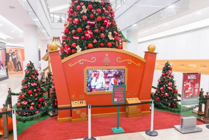 Golden Square celebra Natal com trono tecnológico