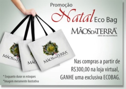Mãos da Terra com brinde ecológico neste Natal
