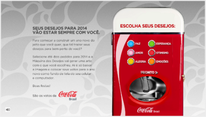 "Máquina dos Desejos" é a novidade da Coca-Cola