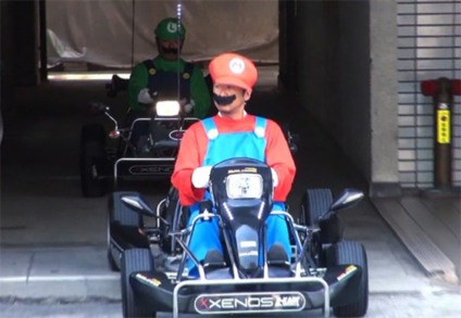 Fãs ativam Mario Kart no Japão