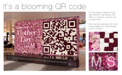 Floricultura usa mais de nove mil flores em QR Code