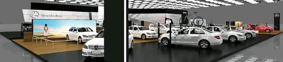 Mercedes apresentou novas tecnologias em estande da Netza