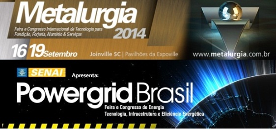 Messe Brasil une as feiras Metalurgia e Powergrid em 2014