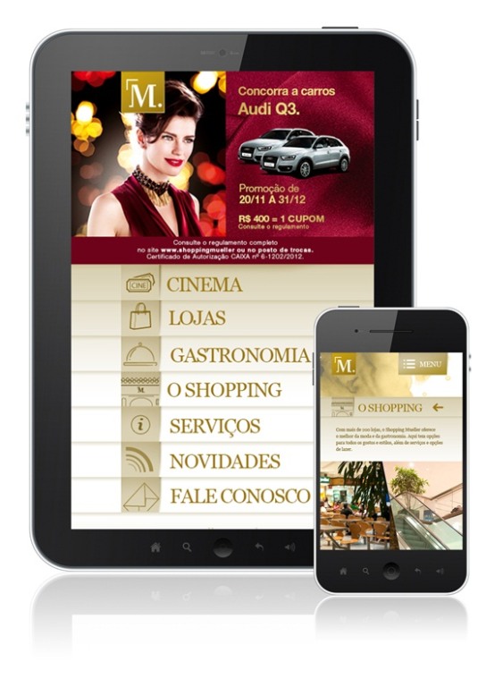 Mueller ganha versão mobile do site